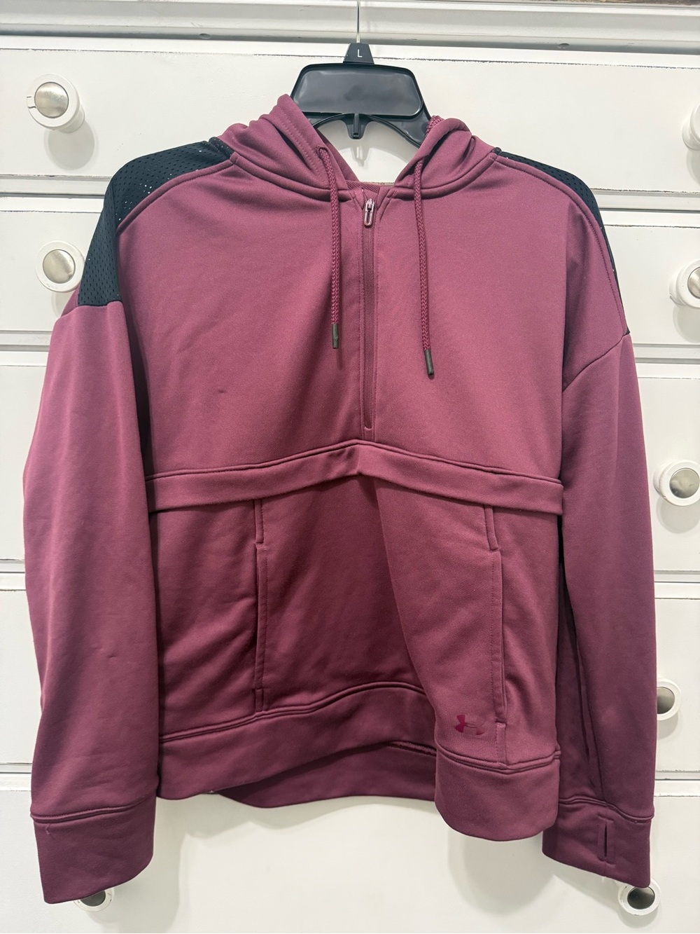 Under Armour Hooded Zip Pullover Sweatshirt. Sz M - Picture 2 of 7